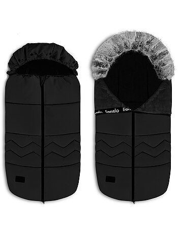 Chancelière pour poussettes LIONELO Frode - Universelle - Fourrure amovible - Imperméable