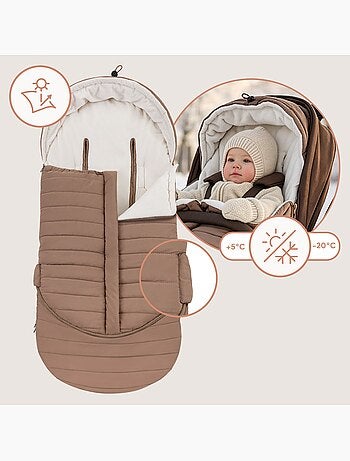 Chancelière pour poussettes LIONELO Oli - Universelle - Imperméable - +5 à –20°C - Filtre UV
