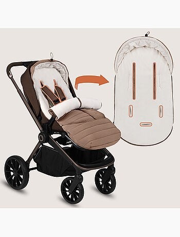 Chancelière pour poussettes LIONELO Oli - Universelle - Imperméable - +5 à –20°C - Filtre UV