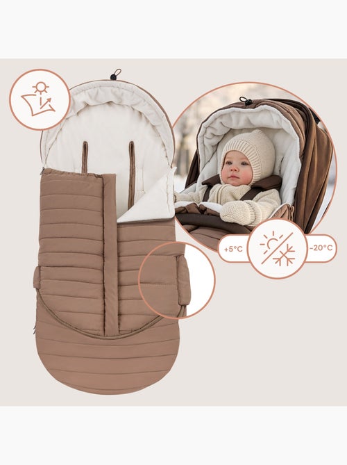 Chancelière pour poussettes LIONELO Oli - Universelle - Imperméable - +5 à –20°C - Filtre UV - Kiabi