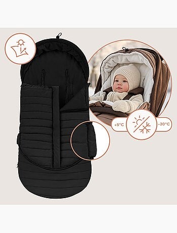 Chancelière pour poussettes LIONELO Oli - Universelle - Imperméable - +5 à –20°C - Filtre UV