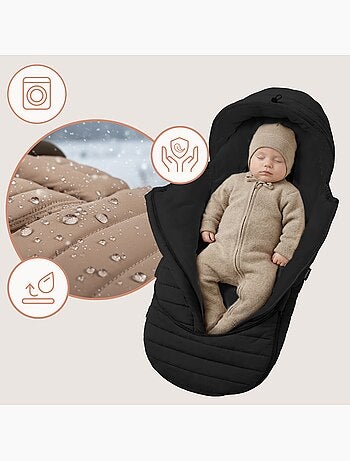 Chancelière pour poussettes LIONELO Oli - Universelle - Imperméable - +5 à –20°C - Filtre UV
