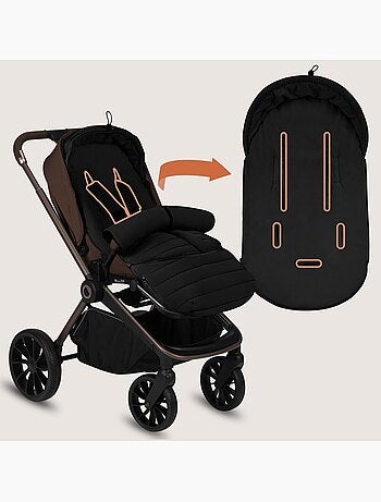 Chancelière pour poussettes LIONELO Oli - Universelle - Imperméable - +5 à –20°C - Filtre UV