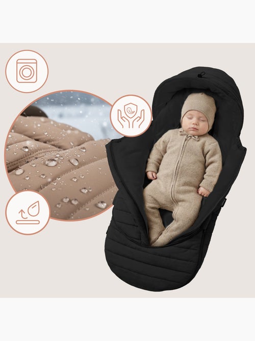 Chancelière pour poussettes LIONELO Oli - Universelle - Imperméable - +5 à –20°C - Filtre UV - Kiabi