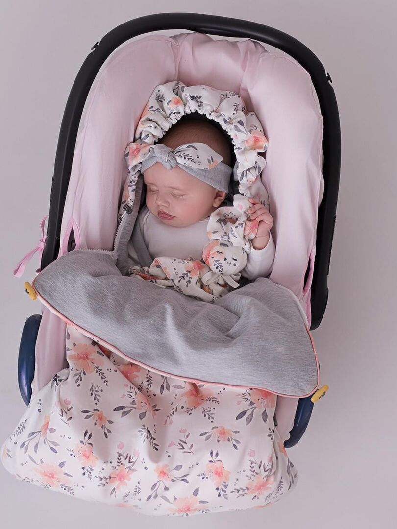Chancelière universelle en satin de coton, Natura Gris - Kiabi
