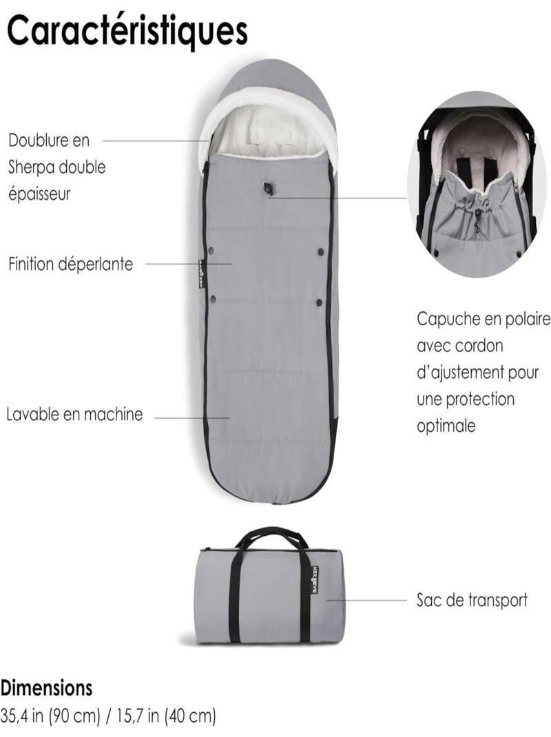 Chancelière YOYO 'Babyzen' Gris - Kiabi