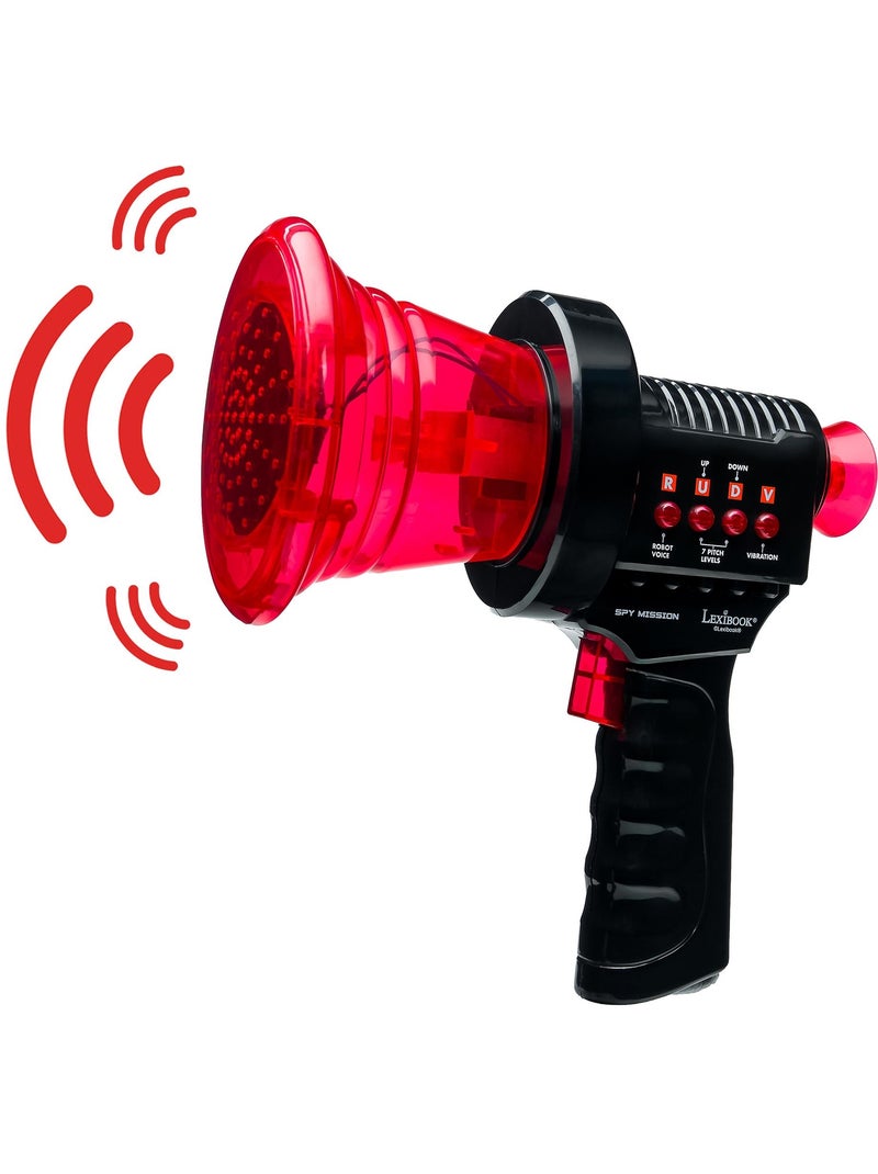 Changeur de voix avec 2 modes sonores, 7 niveaux de pitch et effets lumineux Noir - Kiabi