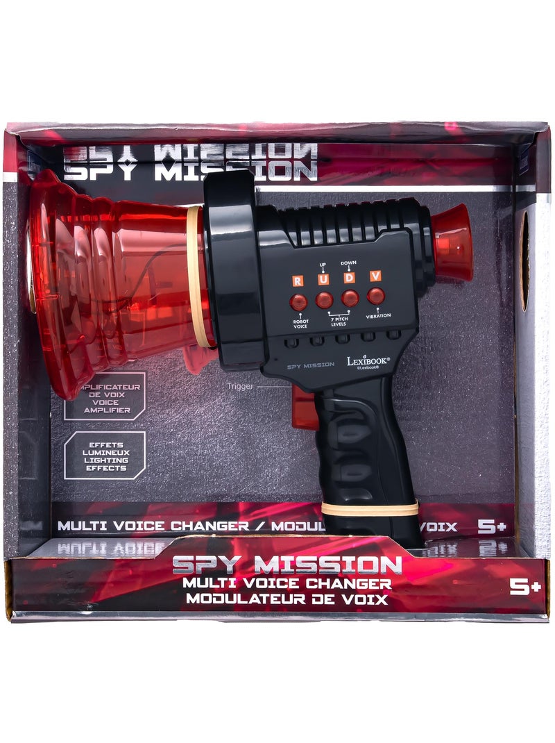 Changeur de voix avec 2 modes sonores, 7 niveaux de pitch et effets lumineux Noir - Kiabi
