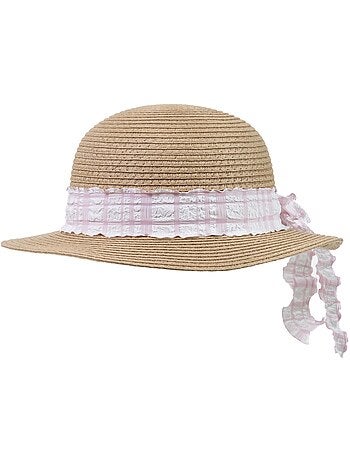 Chapeau 100% Papier de paille, ajustable 50 à 56 cm, protection soleil fille Isotoner
