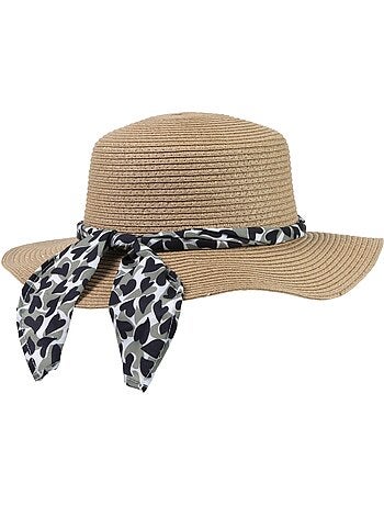 Chapeau foulard décoratif, ajustable tour de tête femme isotoner