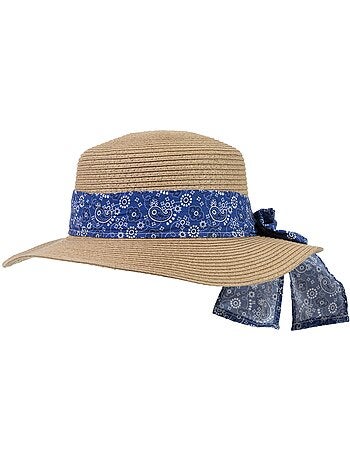 Chapeau foulard décoratif, ajustable tour de tête femme isotoner