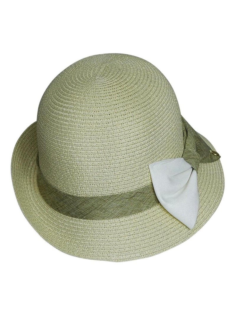 Chapeau asymétrique GRAZIELLA Jaune paille - Kiabi