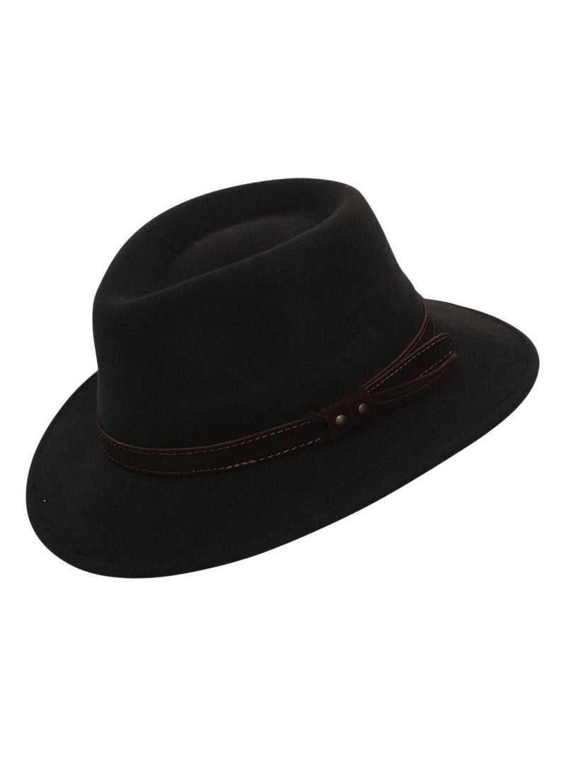 Chapeau australien HOUSTON Marron - Kiabi