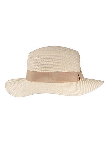 Chapeau Bande beige, ajustable tour de tête femme Isotoner