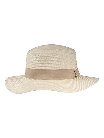 Chapeau Bande beige, ajustable tour de tête femme Isotoner