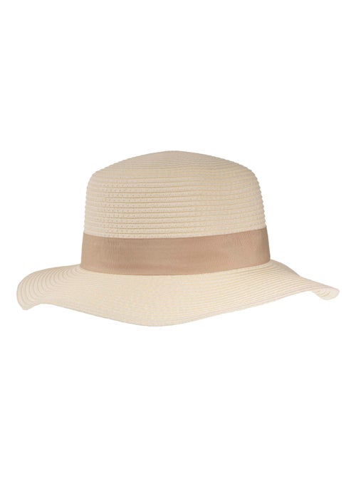 Chapeau Bande beige, ajustable tour de tête femme Isotoner - Kiabi