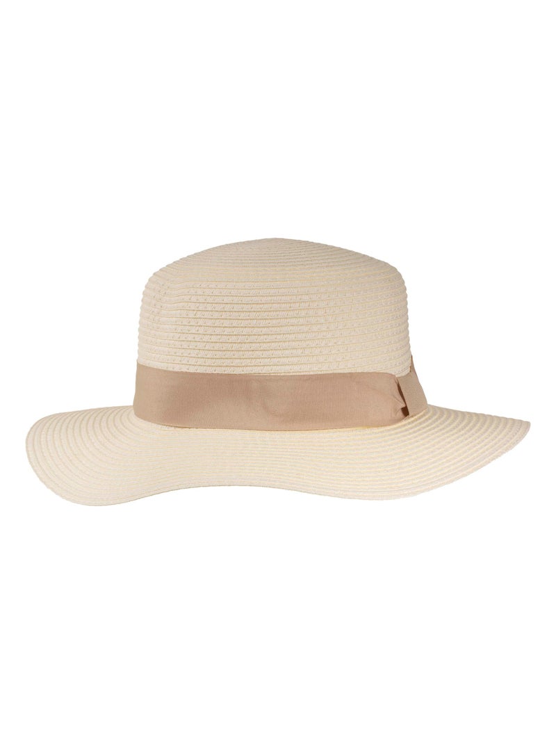 Chapeau bande beige Beige - Kiabi