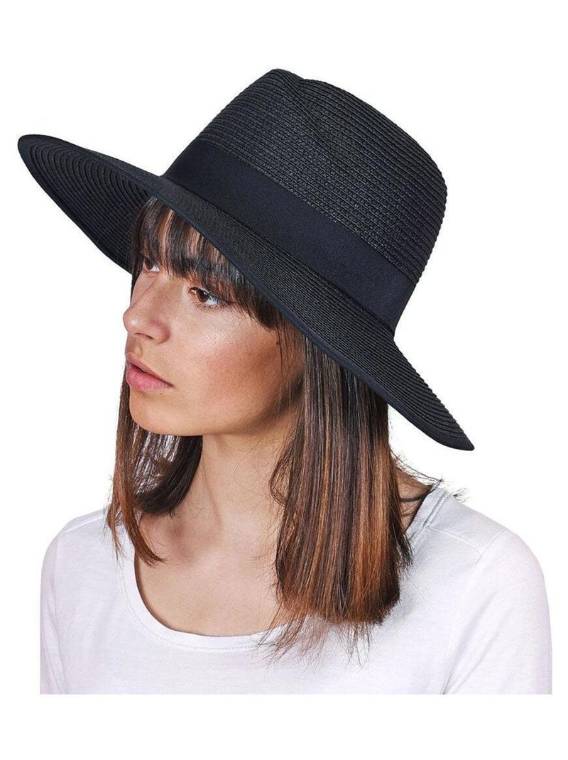 Chapeau borsalino GIULIA Noir - Kiabi