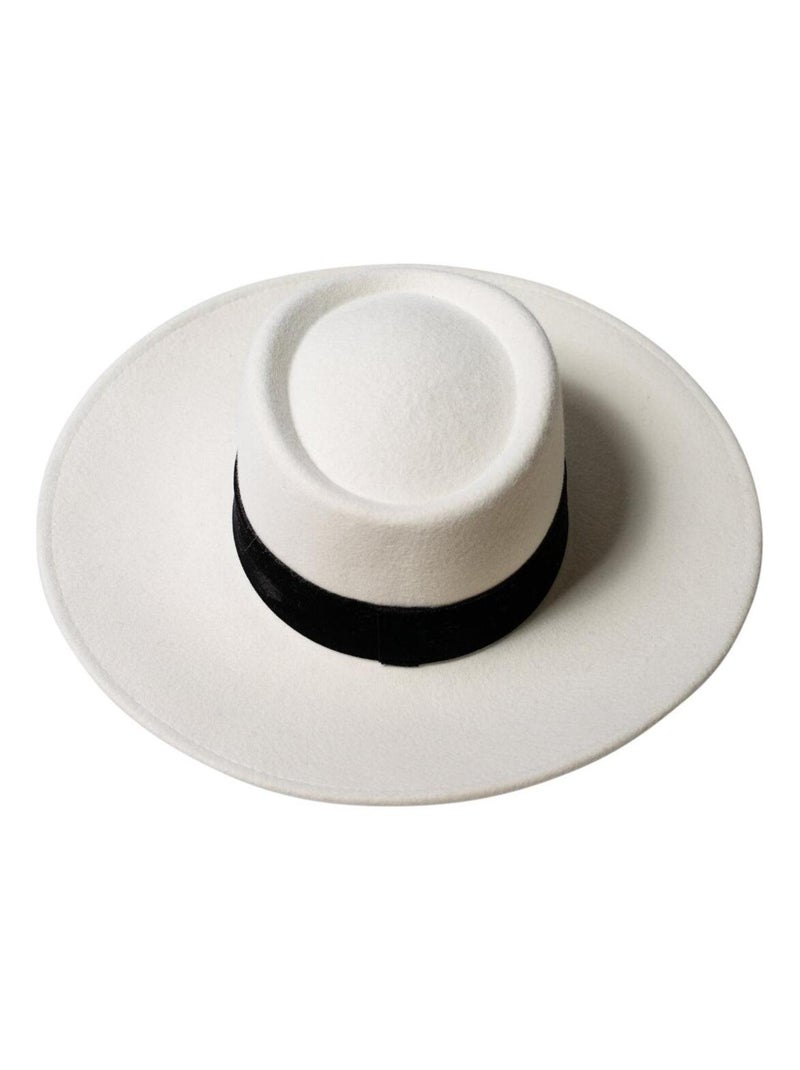 Chapeau borsalino Humphrey Blanc - Kiabi
