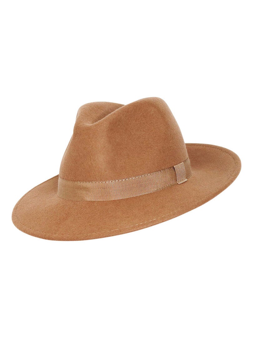 Chapeau borsalino laine BOGART Camel - Kiabi