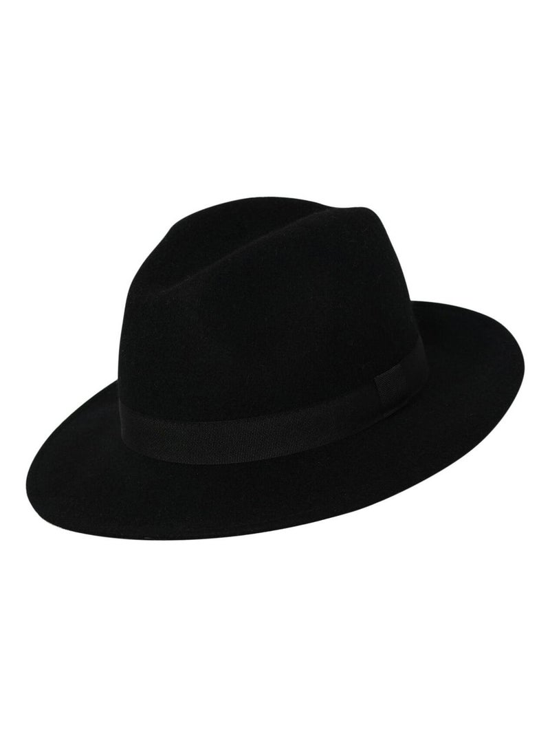 Chapeau borsalino laine BOGART Noir - Kiabi