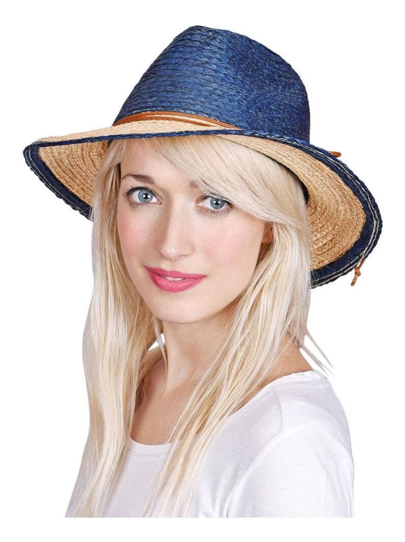 Chapeau borsalino MATY Bleu - Kiabi