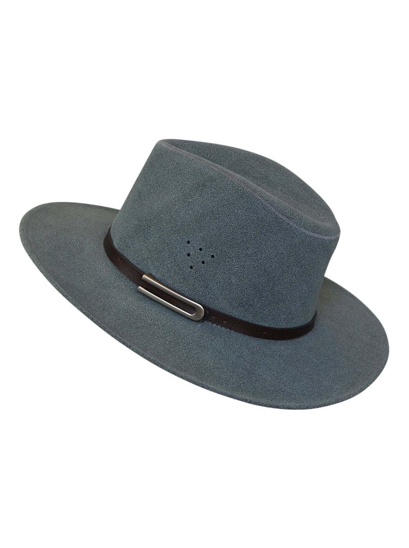 Chapeau borsalino WALDPORT Bleu gris - Kiabi