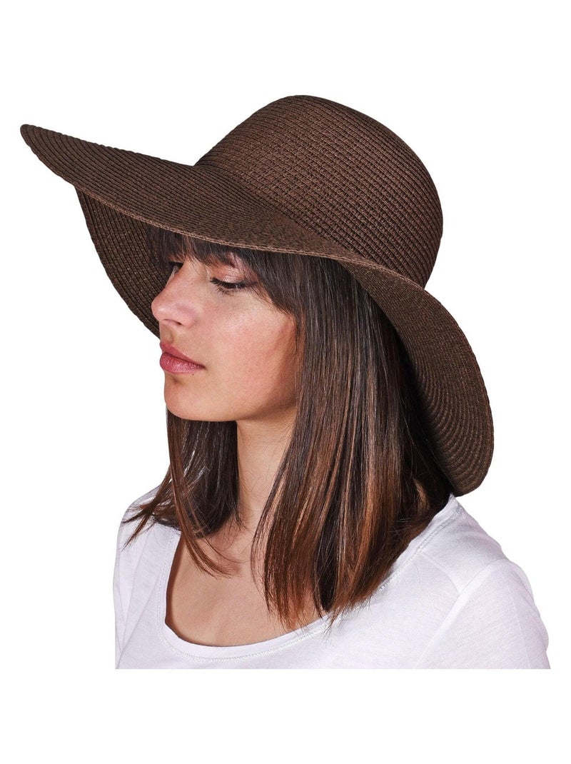Chapeau capeline KIRUMA Marron - Kiabi