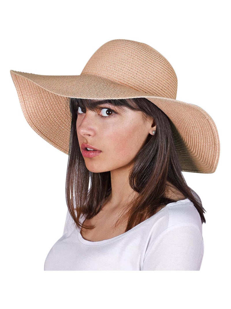 Chapeau capeline KIRUMA Rose pâle - Kiabi