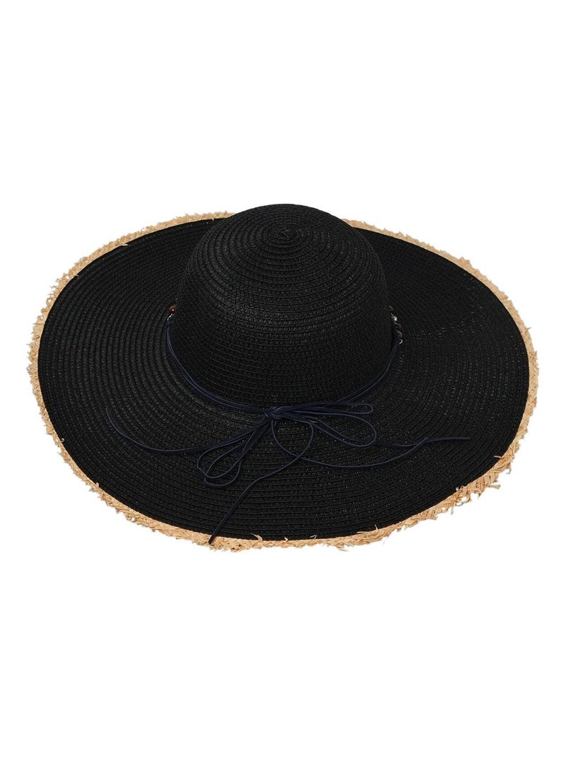 Chapeau capeline LAILA Noir - Kiabi