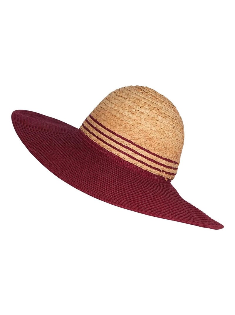 Chapeau capeline MANISSA Bordeaux - Kiabi