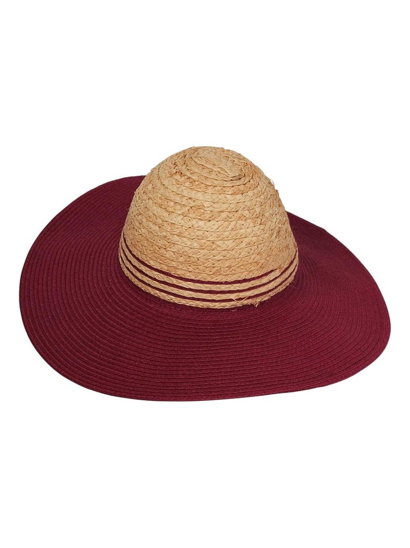 Chapeau capeline MANISSA Bordeaux - Kiabi
