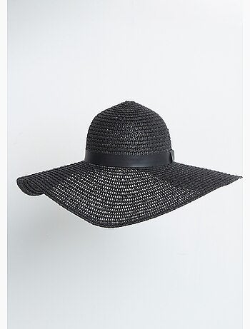 Chapeau capeline paille tressée - afibel