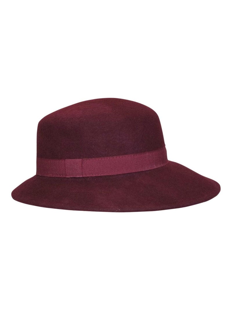 Chapeau casquette laine MYA Bordeaux - Kiabi