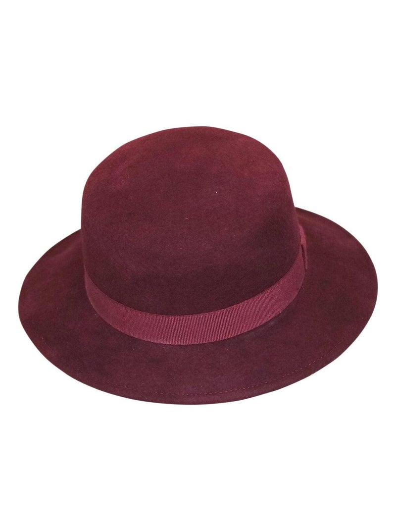 Chapeau casquette laine MYA Bordeaux - Kiabi