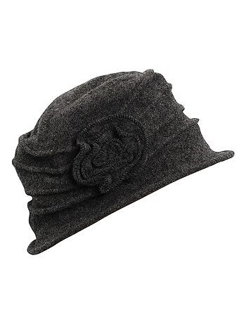chapeau cloche 100% laine