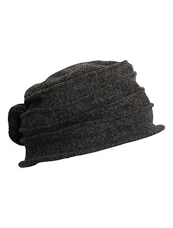 chapeau cloche 100% laine