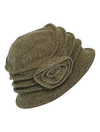 chapeau cloche 100% laine