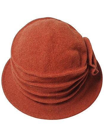 chapeau cloche 100% laine