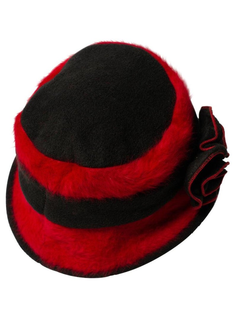 Chapeau cloche bi color ANNA Rouge - Kiabi