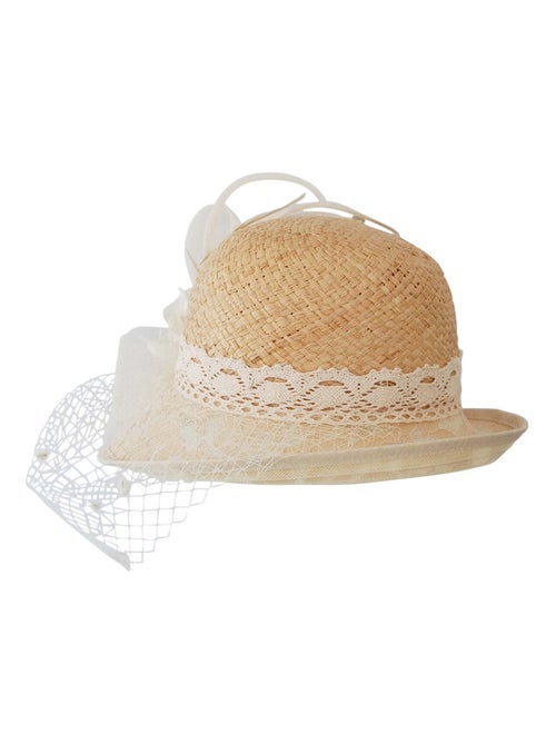 Chapeau cloche de cérémonie dentelle - Kiabi