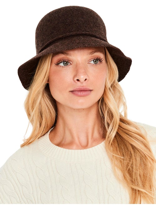 Chapeau cloche en laine pc2 - Kiabi Chapeau cloche en laine pc2 - Kiabi
