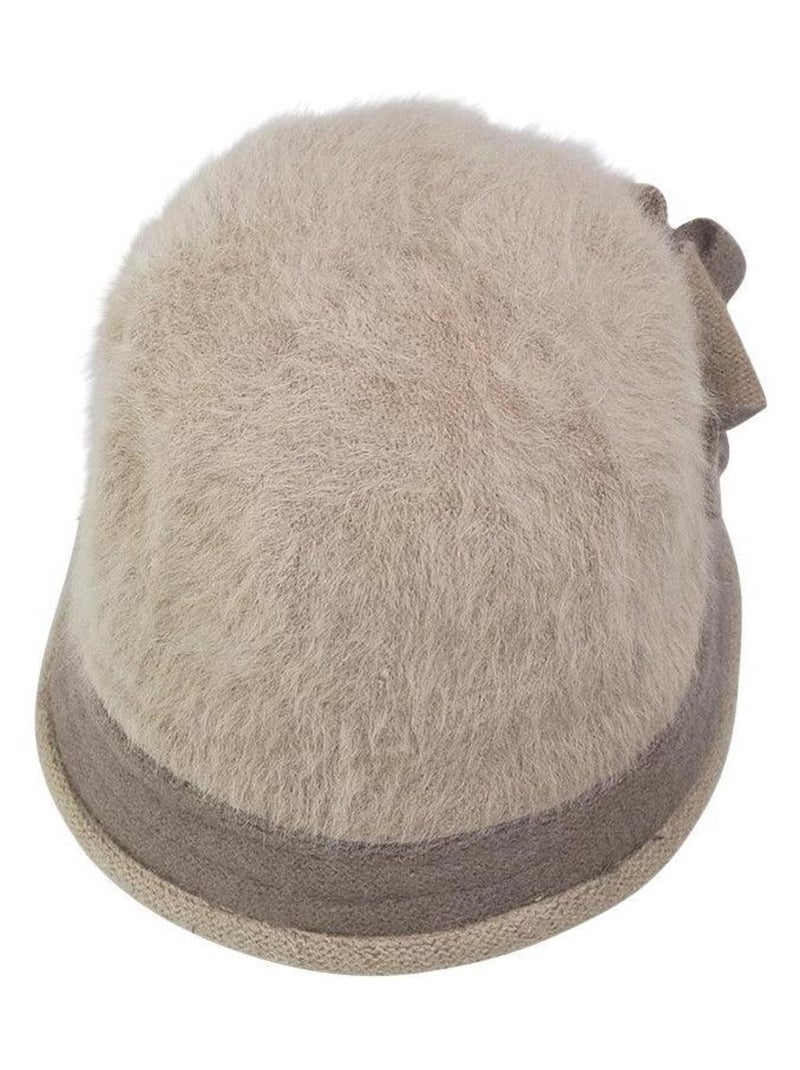 Chapeau cloche fleur AITANA Taupe - Kiabi