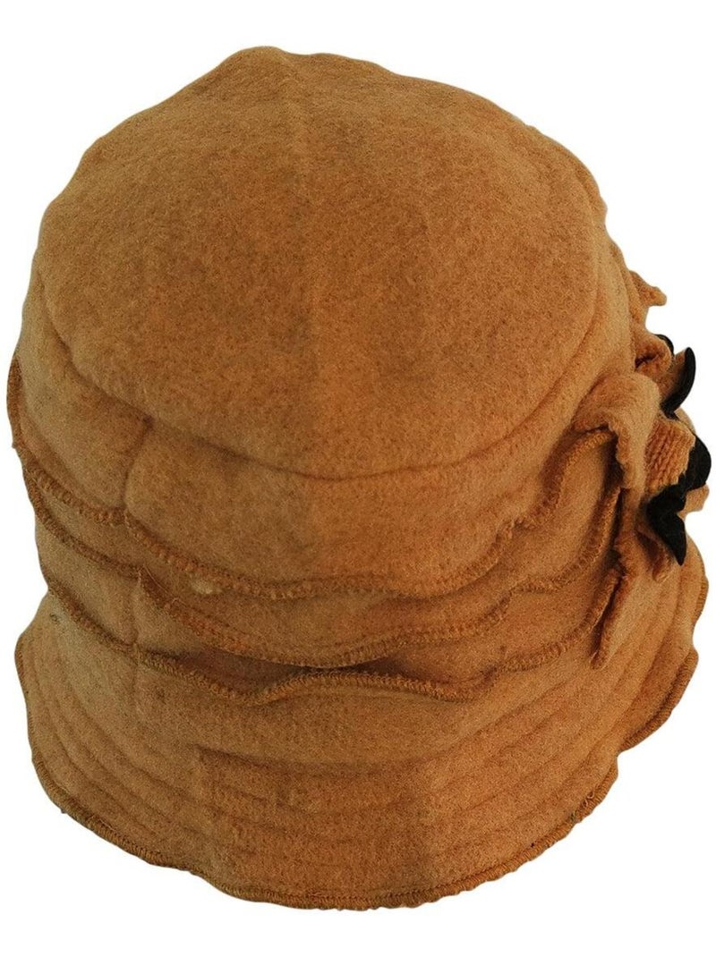 Chapeau cloche IMANI Jaune moutarde - Kiabi