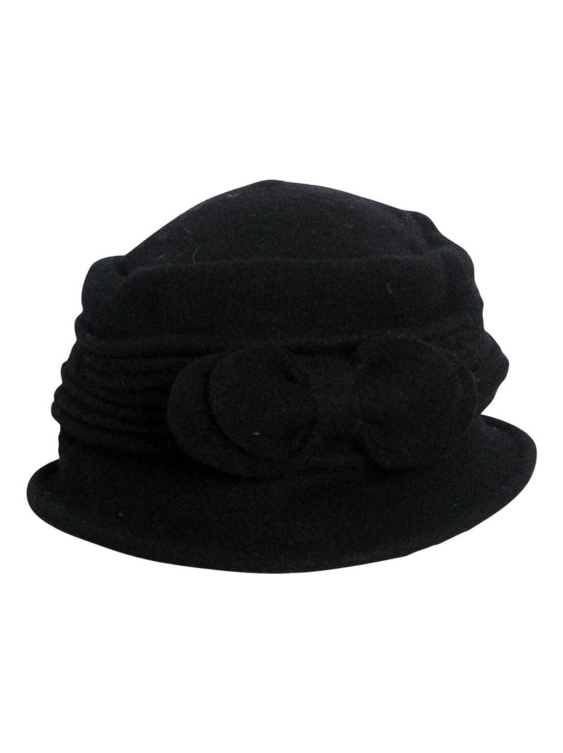 Chapeau cloche laine SALOME Noir - Kiabi