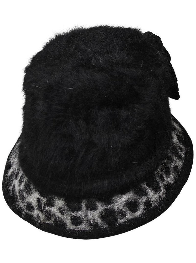 Chapeau cloche Léopard ADELLA Noir - Kiabi