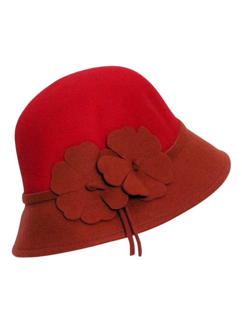 Chapeau cloche ZELIE Orange - Kiabi