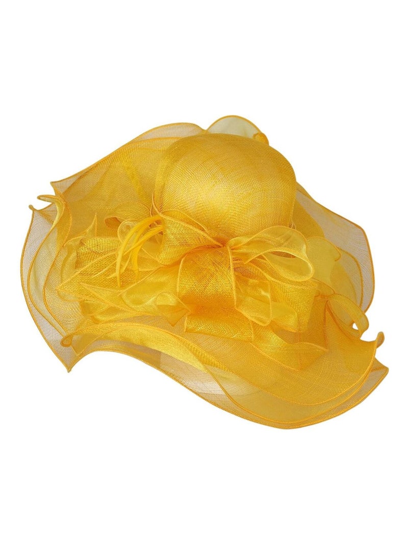 chapeau de cérémonie HELENA Jaune - Kiabi