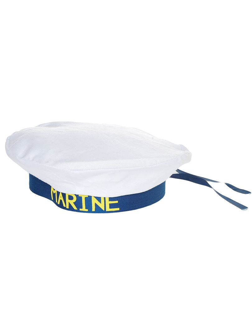 Chapeau de marin blanc/bleu - Kiabi