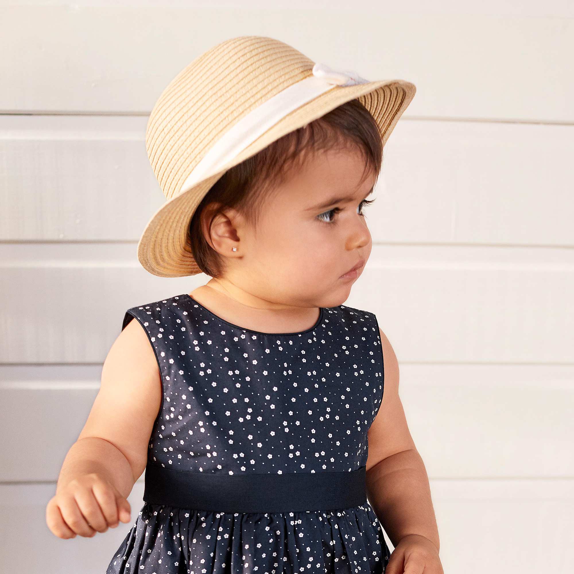 Chapeau De Paille Avec Nœud Bebe Fille Beige Kiabi 4 00